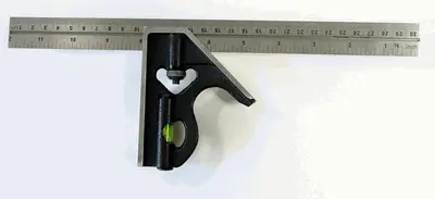 12-Inch Combination Square with Adjustable Head