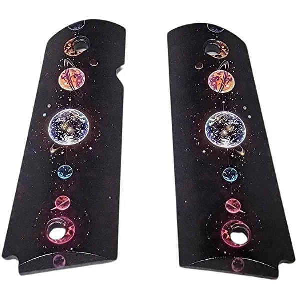 1911 Full-Size ABS Grips Displaying UV-HD Planets in Alignment
