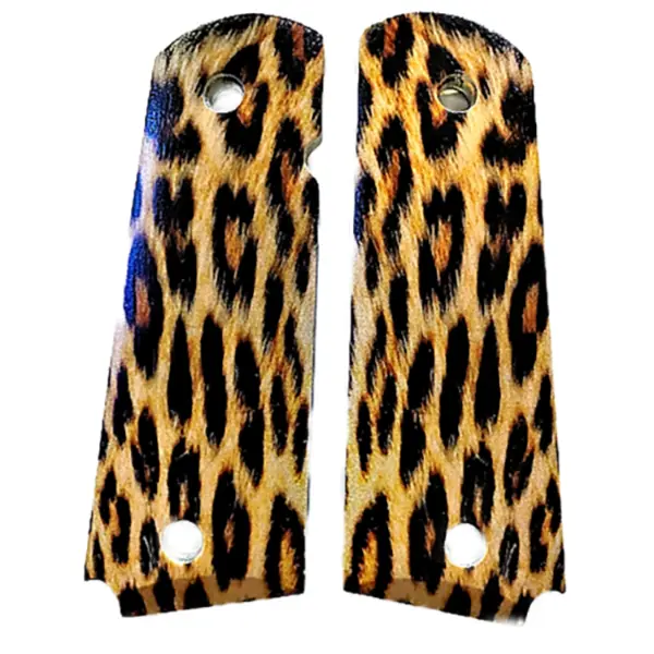 1911 Full-Size ABS Grips – Leopard Print UV-HD Printed Design
