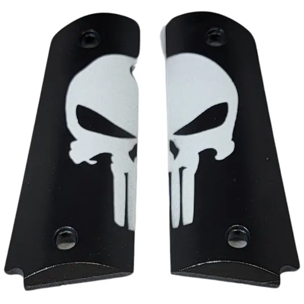 1911 Full-Size ABS Grips with UV-HD Half-Punisher Skull Print