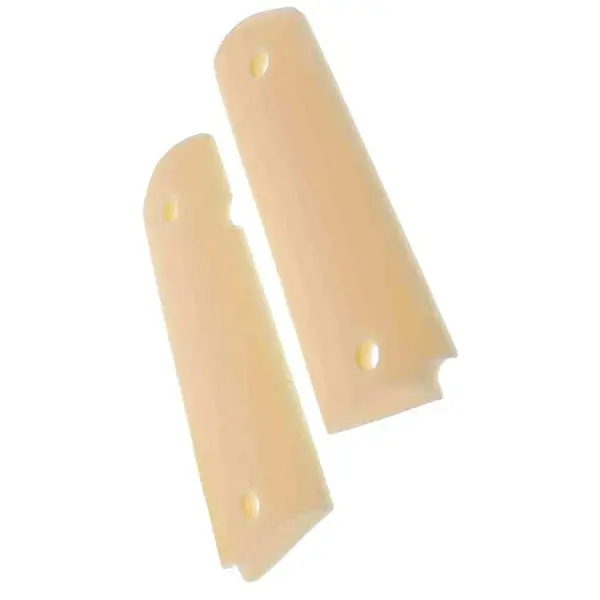1911 Full-Size Acrylic Faux Ivory Grips – Smooth Polished Surface