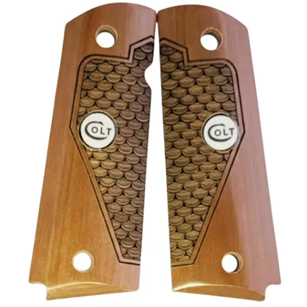 1911 Full-Size Fishscale-Textured G10 Grips with White Colt Medallion