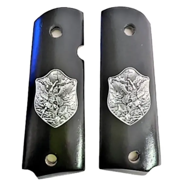 1911 Full-Size HD UV-Printed Grips – Archangel St. Michael Shield on ABS