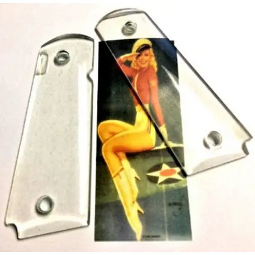 1911 Full-Size Transparent Heart-Shaped Grips