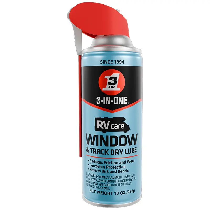 3-IN-ONE RVcare Dry Lubricant for Windows & Tracks – 10 oz