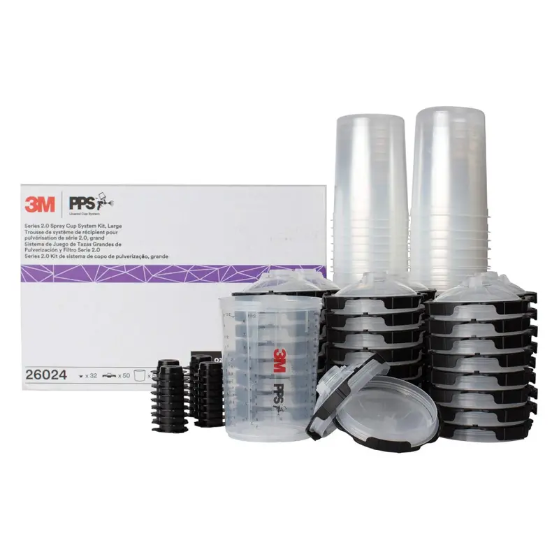 3M PPS Series 2.0 Spray Cup System – Large 28 fl oz (850 mL) Kit with 200-Micron Filter