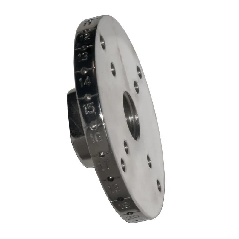 4-Inch Chrome-Plated Indexing Faceplate for Precision Turning