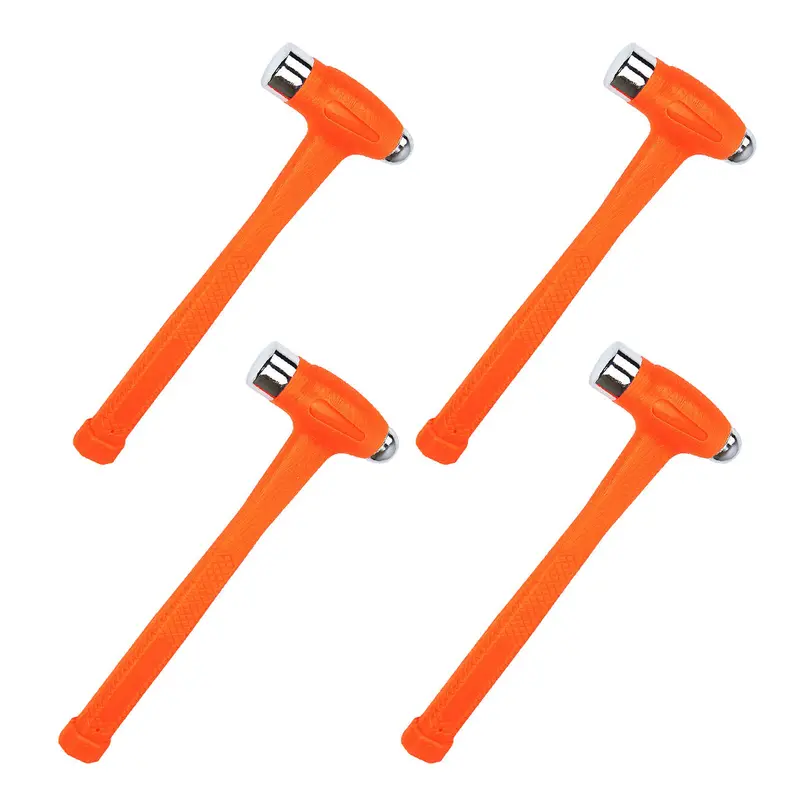 4-Piece Dual-Face Dead Blow Hammer Set – 2 lb Ball Peen with Flat & Peen Ends