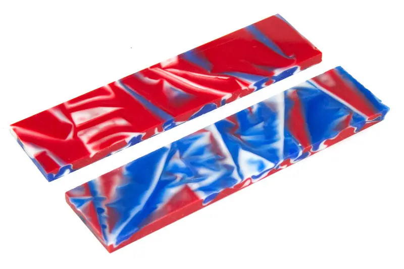 4th of July Camo Knife Handle Scales – 0.24″ Thick × 1.5″ × 5″ (Pair)