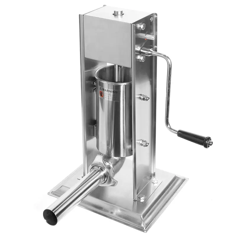 5-Lb Vertical Sausage Stuffer – Stainless Steel Hand-Crank Meat Filler for Homemade Sausages