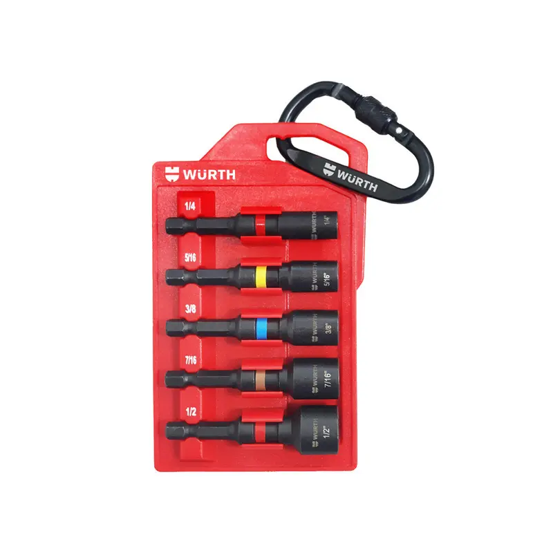5-Piece Imperial Impact Nutsetter Set with Bit Holder (1/4″–1/2″)