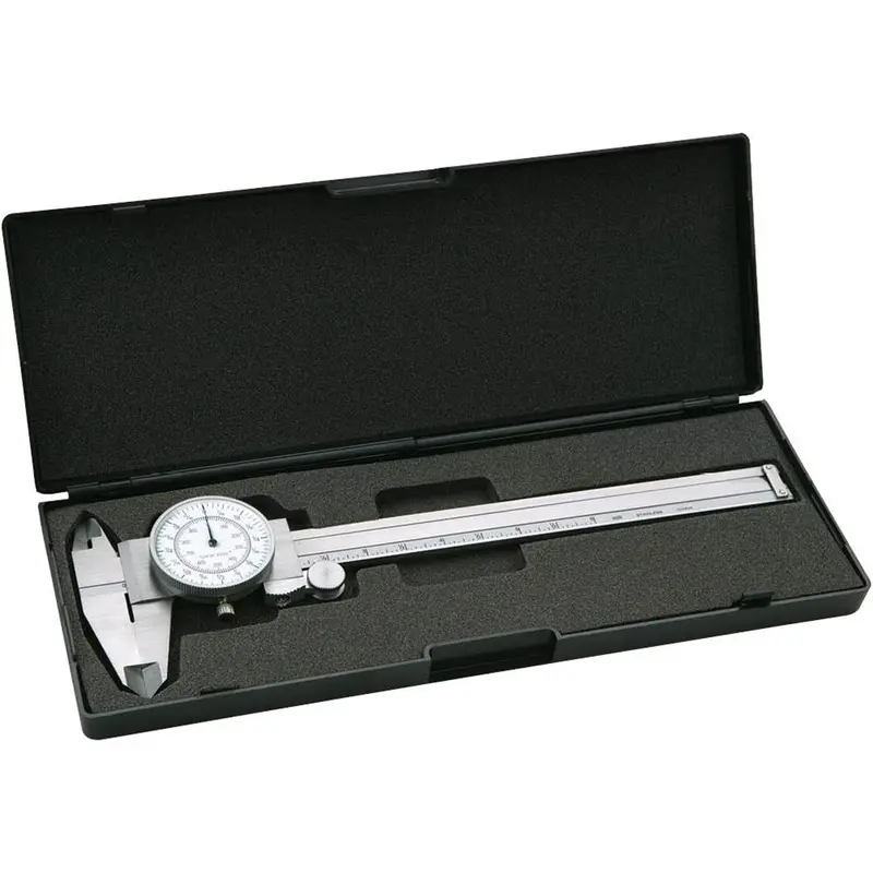 6-Inch Dial Caliper with Fractional Readout