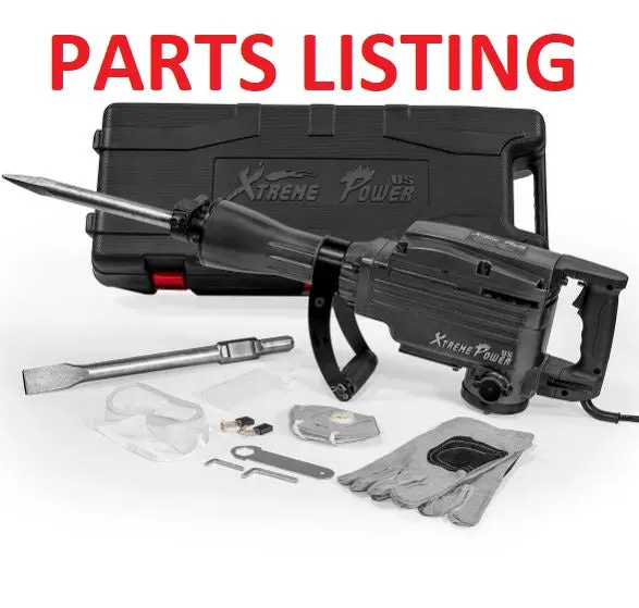 61103 2200W Jackhammer Service Parts Listing