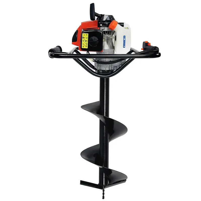 63cc EPA-Compliant Gas-Powered Post Hole Digger with 12″ Auger Bit