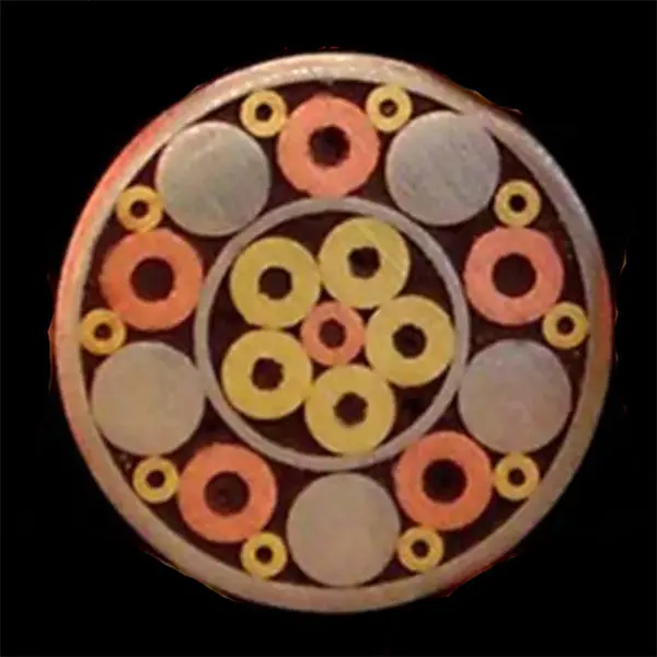 6mm Silver Tube Mosaic Pin – 1 3/16″ Length, Style #2