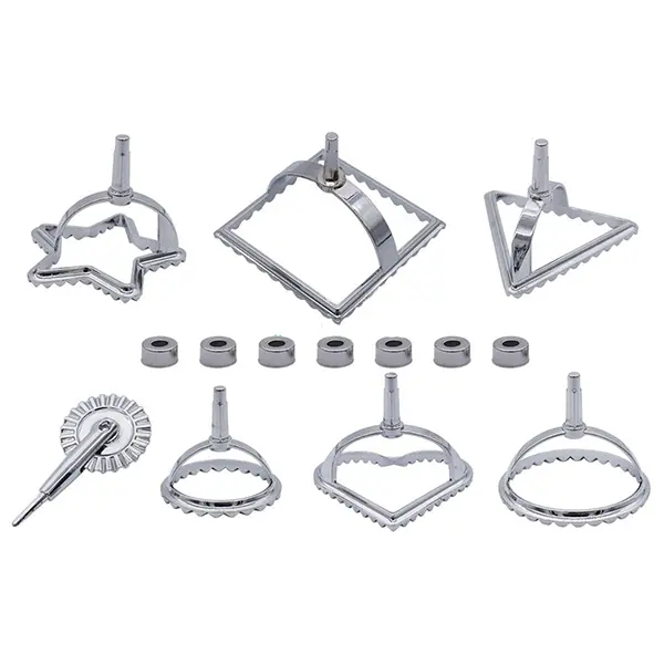 7-Piece Stainless Steel Baking Cutter Set – Includes Assorted Shapes & Accessories