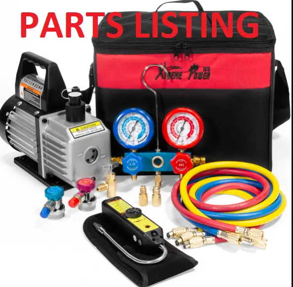 71098 Vacuum Pump Combo – 1/3 HP Motor – Service Parts List