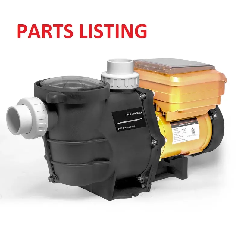 75019 Inground Pool Pump – 1.5HP Dual-Speed, Self-Priming, Replacement Parts