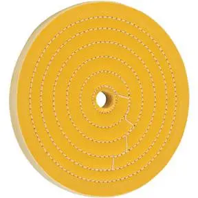 8-Inch Hard Muslin Buffing Wheel – 50-Ply, 3/4″ Mounting Hole