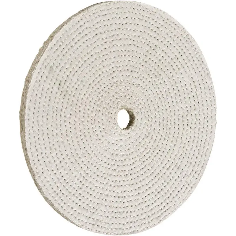 8-Inch Laminated Sisal Buffing Wheel – 1/2″ Thickness, 5/8″ Hole