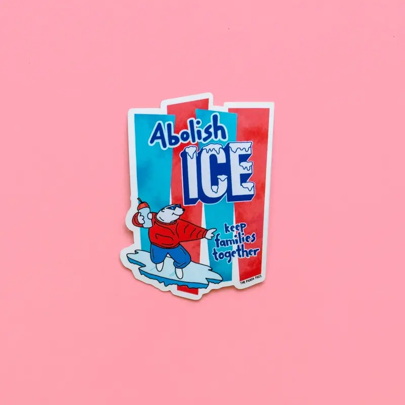 Abolish ICE Holographic Sticker – Advocacy Design