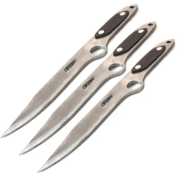 Ace Jet Spinner Bowie Throwing Knives – 6.6 oz, 3-Piece Tactical Set