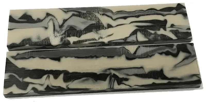 Acrylic Knife Handle Scales – Urban Camo Pattern