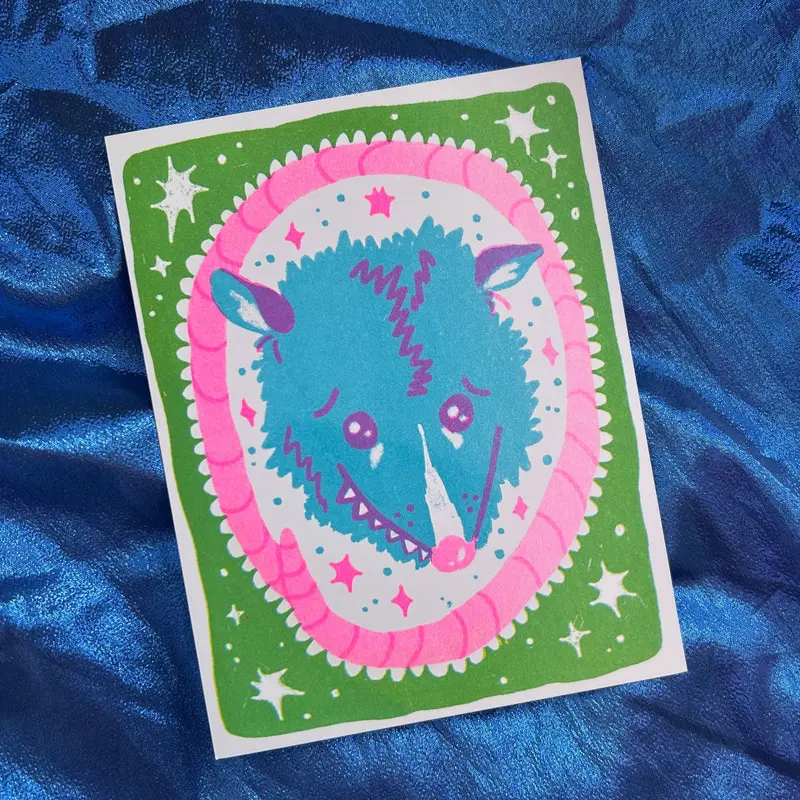 Adorable Opossum Art Print