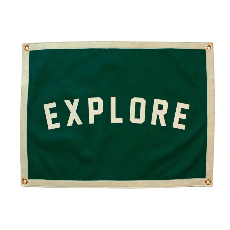 Adventure Camp Exploration Flag