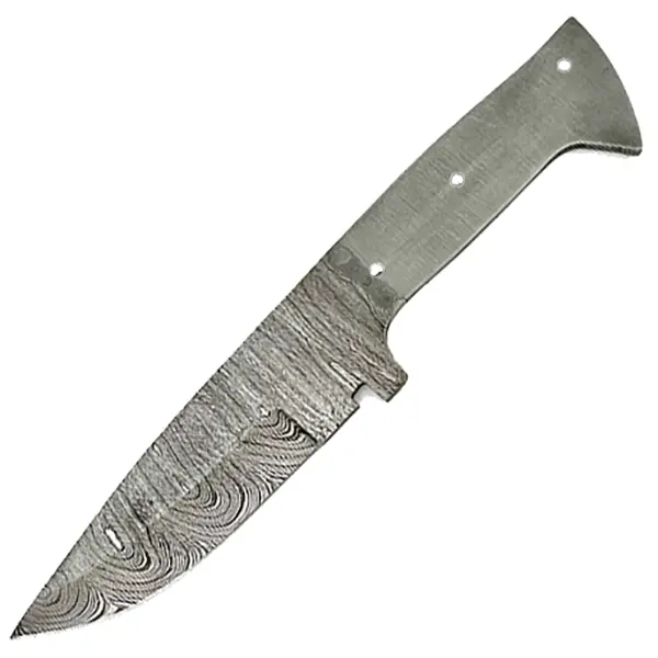 Affordable Cassidy Skinner Damascus Knife Blank – Forged 1095/15N20 High-Carbon Steel, Full Tang