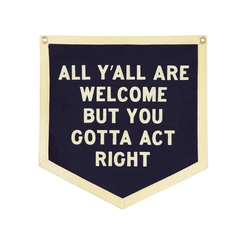 ‘All Y’all Are Welcome’ Camp Flag
