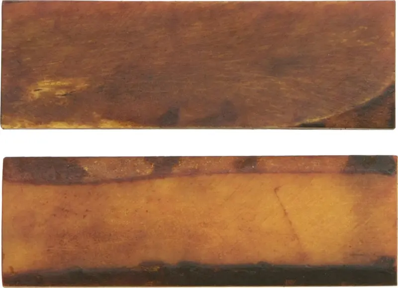 Amber Genuine Bone Blank: Approx. 3″ × 1″ × 1/8″