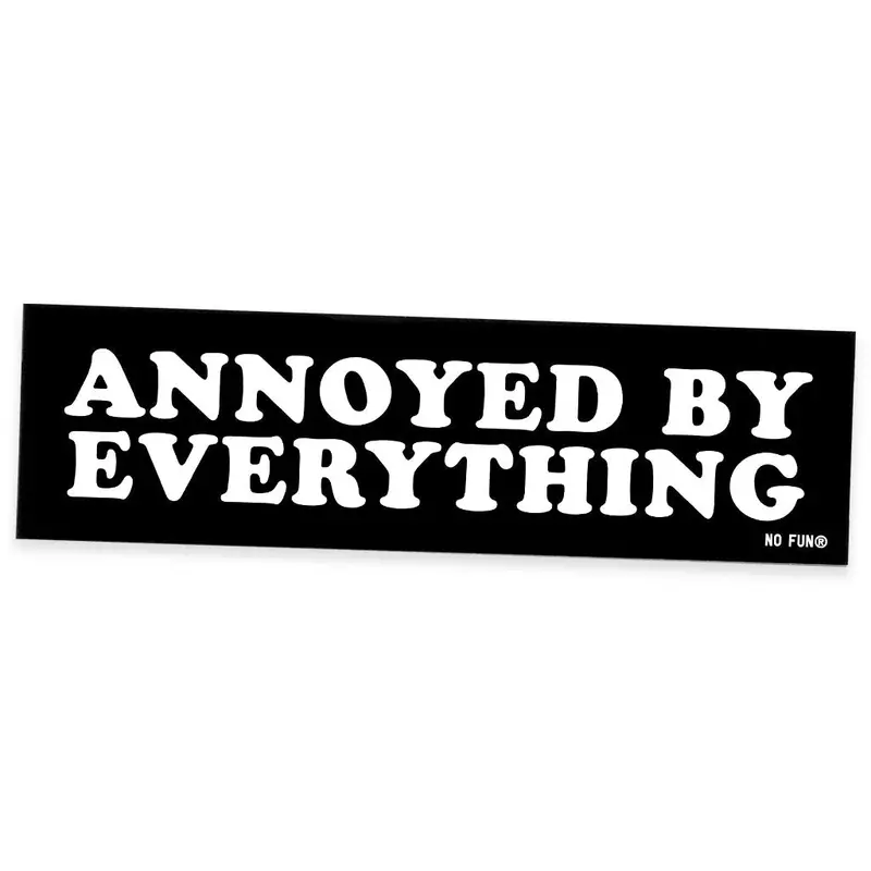 ‘Annoyed By Everything’ Witty Die-Cut Sticker