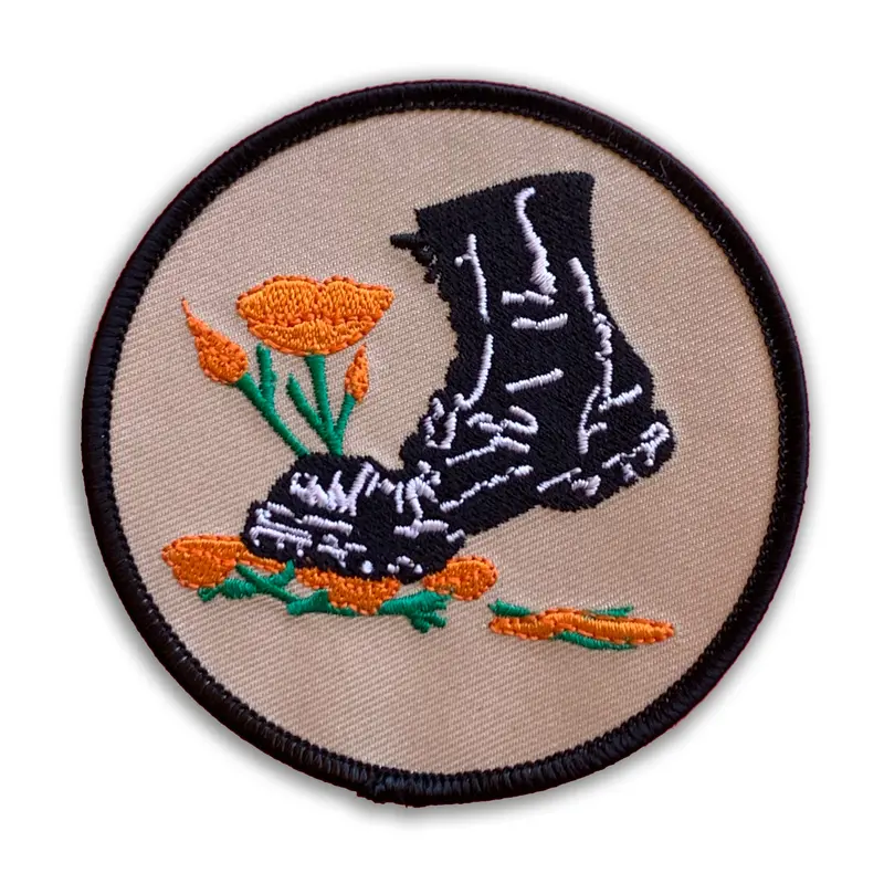 Anti-War ‘Stamp Out Poppies’ Protest Patch