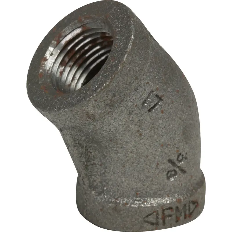 Anvil 3/4-Inch Malleable Black Iron 45-Degree Elbow (1/8 Bend) 1