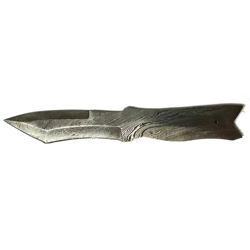 Arrowhead Tanto Damascus Blank – Tactical-Style Blade Stock