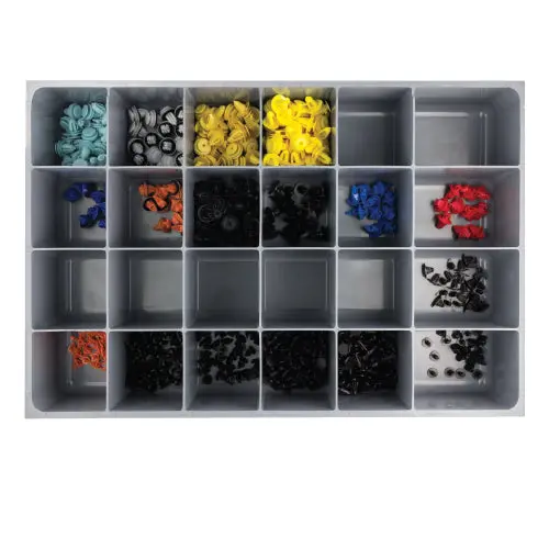 Asian-Style Retainer Assortment #4 – 490-Piece Fastener Kit