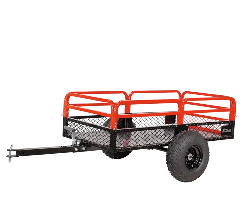 ATV/UTV Tow-Behind Dump Cart – 1500 lb Capacity Garden Trailer for Mowers & Tractors