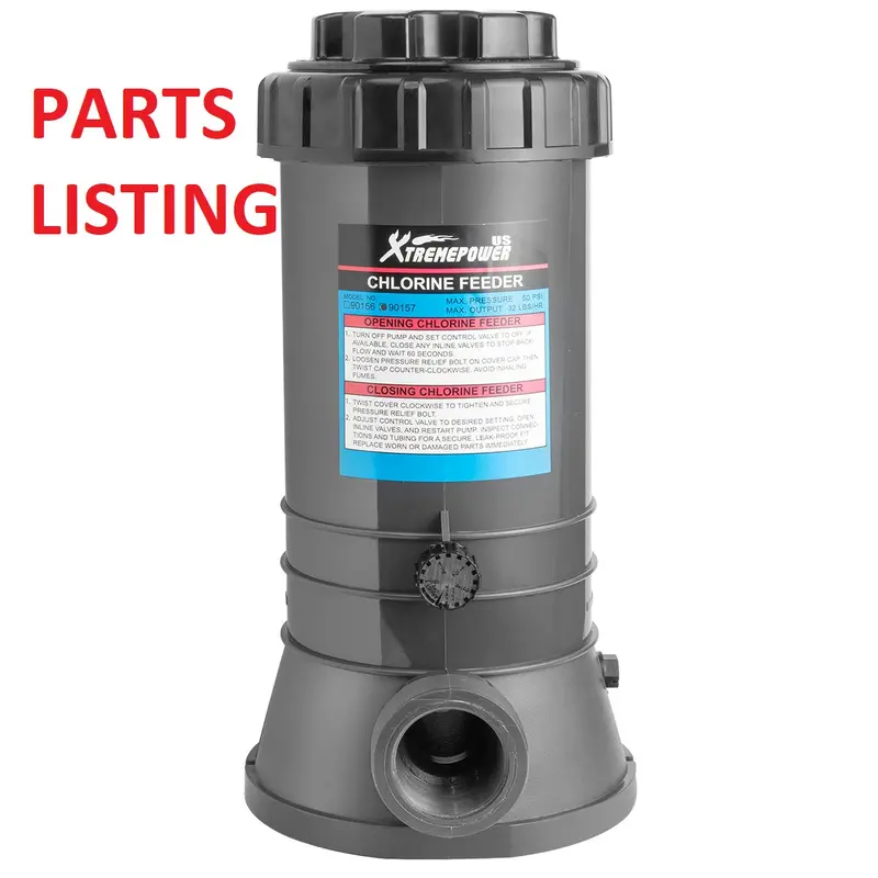 Automatic Inline Chlorine Feeder with Control Valve – 9-Lb Capacity
