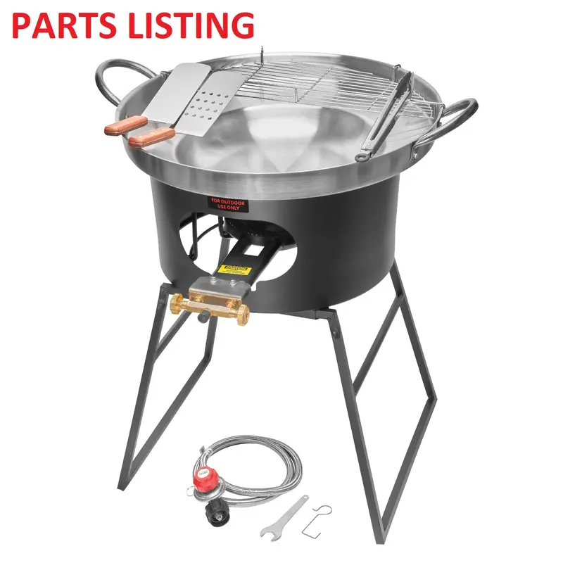 Barton Outdoor Stove Burner with 23-Inch Comal Griddle Set