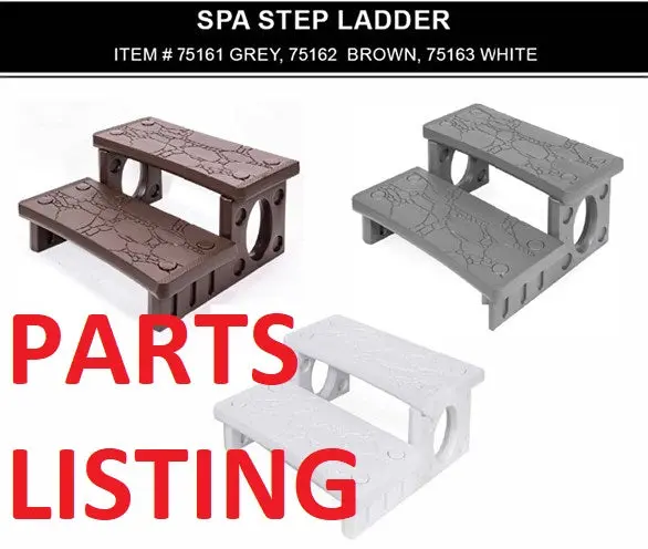 Barton Pool Step and Spa Step Replacement Parts (Models 75161–75163)