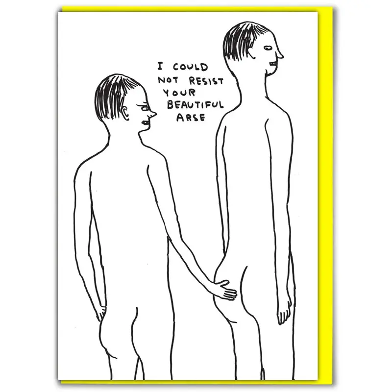 ‘Beautiful Arse’ – David Shrigley Illustrated Greeting Card