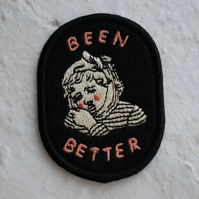 ‘Been Better’ Toothache-Themed Embroidered Patch