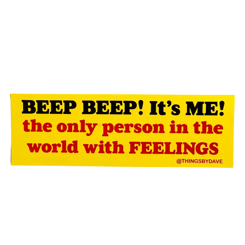 ‘Beep Beep! It’s Me’ Fun Bumper Decal