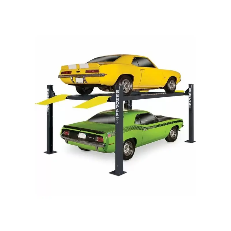 BendPak HD-9XL Standard-Width Four-Post Lift – 9,000 lb, Extended-Length Configuration