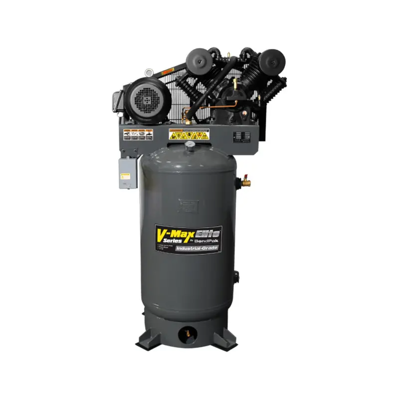 BendPak V-Max Elite Air Compressor – 10 HP, 120-Gal Vertical Tank (208–230V, 3-Phase)
