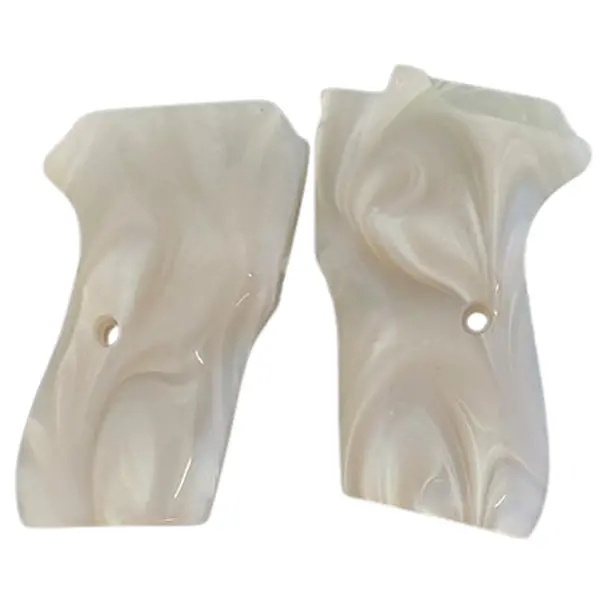 Bersa Thunder Firestorm .22/.380 Acrylic Faux Mother-of-Pearl White Grips