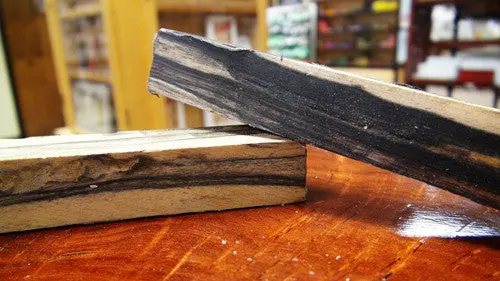 Black-and-White Ebony Wood Blanks for High-Contrast Craft Projects