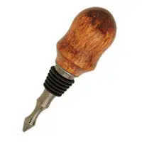 Black Titanium Nitride Bottle Stopper with Black Silicone Insert