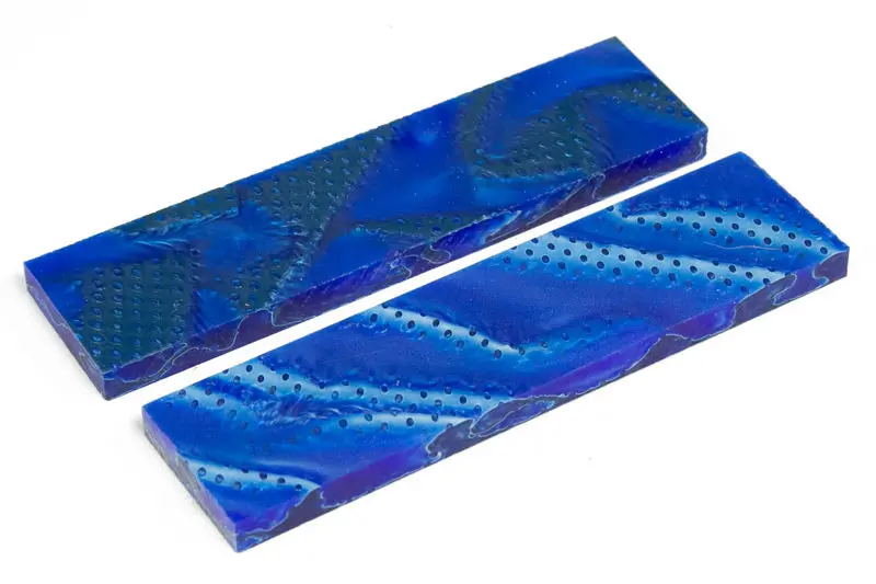 Blue Hawaii Themed Knife Handle Scales – 0.35″ Thick × 1.5″ × 5″ (Pair)